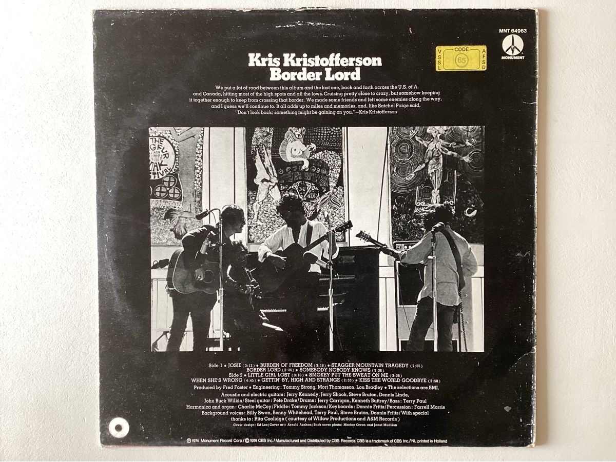 Dischi in vinile: Kris Kristofferson - Border Lord – Usato da Zürich venduto da Rockbyrd 1