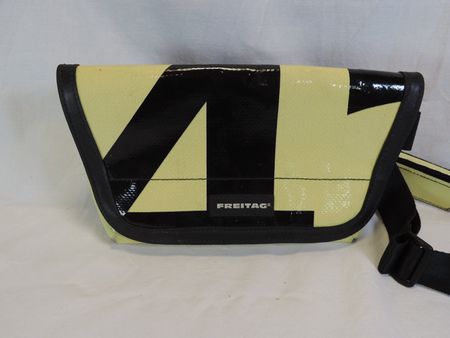 Tasche FREITAG gelb schwarz, Bauch Tasche Freitag