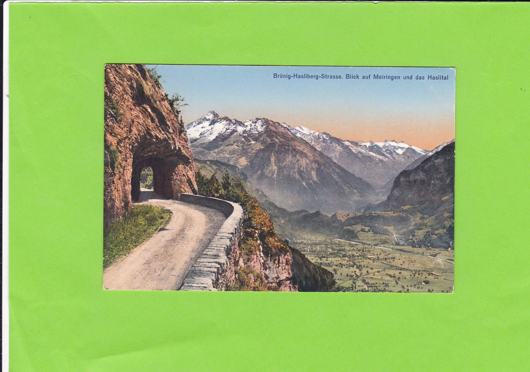 Cartoline postali: Brünig-Hasliberg-Strasse – Usato da St. Peterzell venduto da neckertal