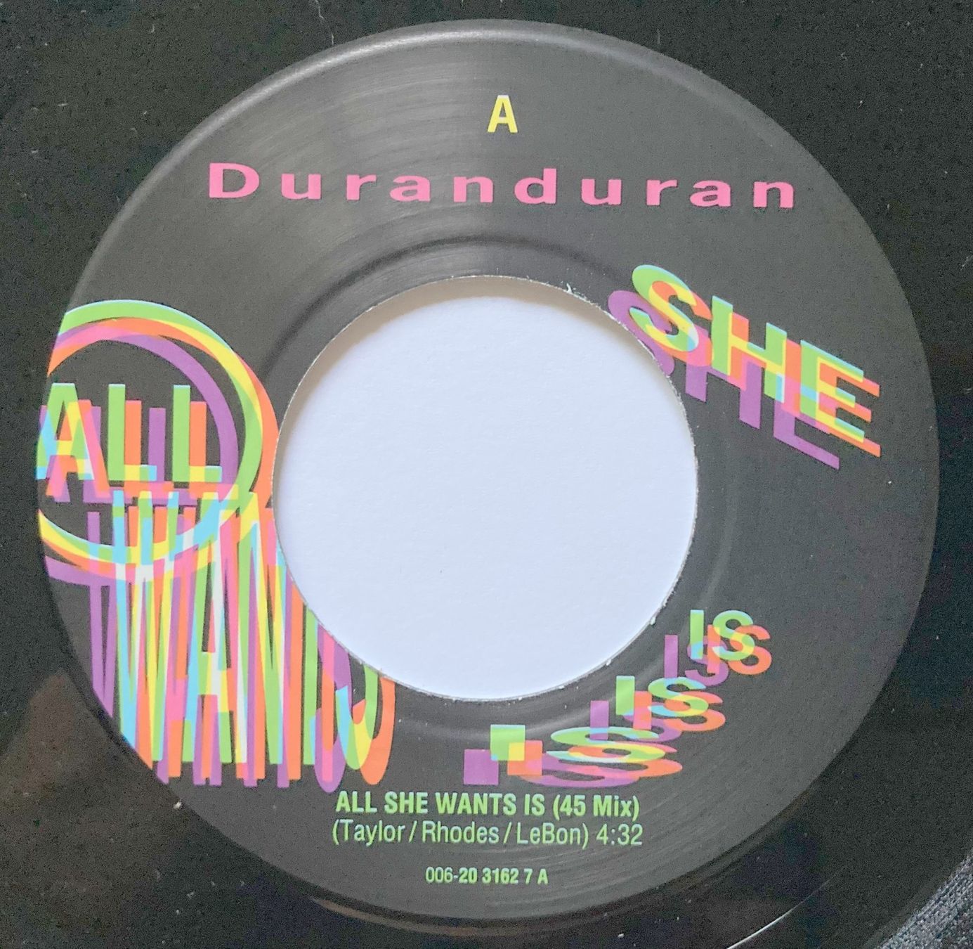 Vinyles: DURAN DURAN - ALL SHE WANT IS – D'occasion à Bottens par hotter-than-hell 2