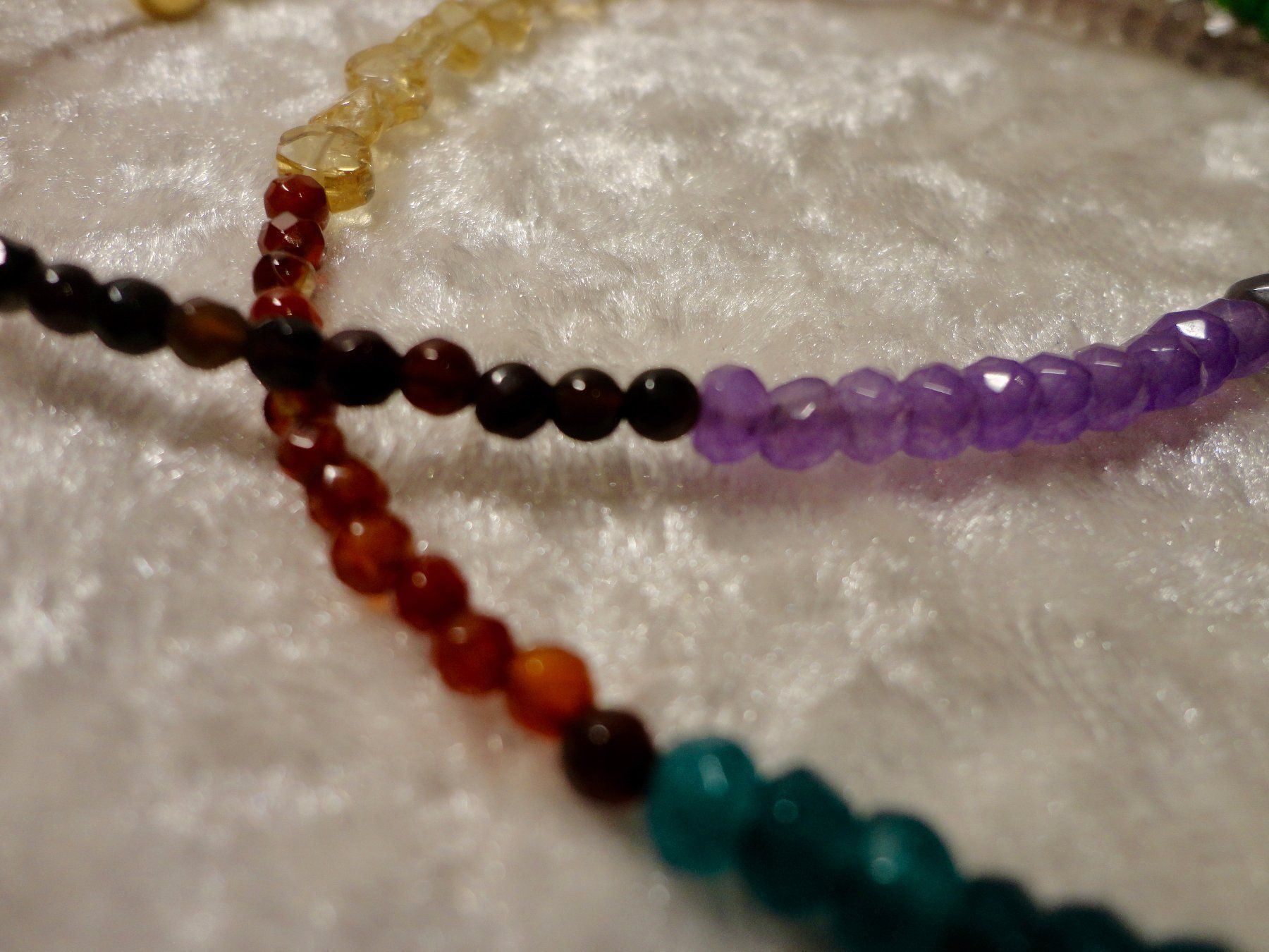 Catenine: Halskette - facettier verschiedene Steine – Nuovo (secondo la descrizione) da Biberist venduto da tl-schmuck 3