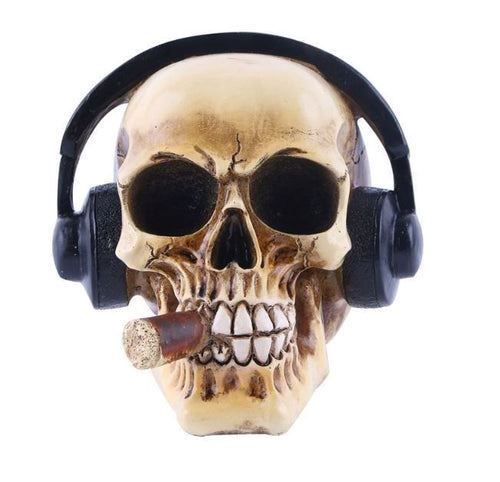 Altro in Decorazioni & Accessori: Totenkopf mit Kopfhörer & Zigarre – Nuovo e nell'imballaggio originale da Buchs SG venduto da Skullep 2