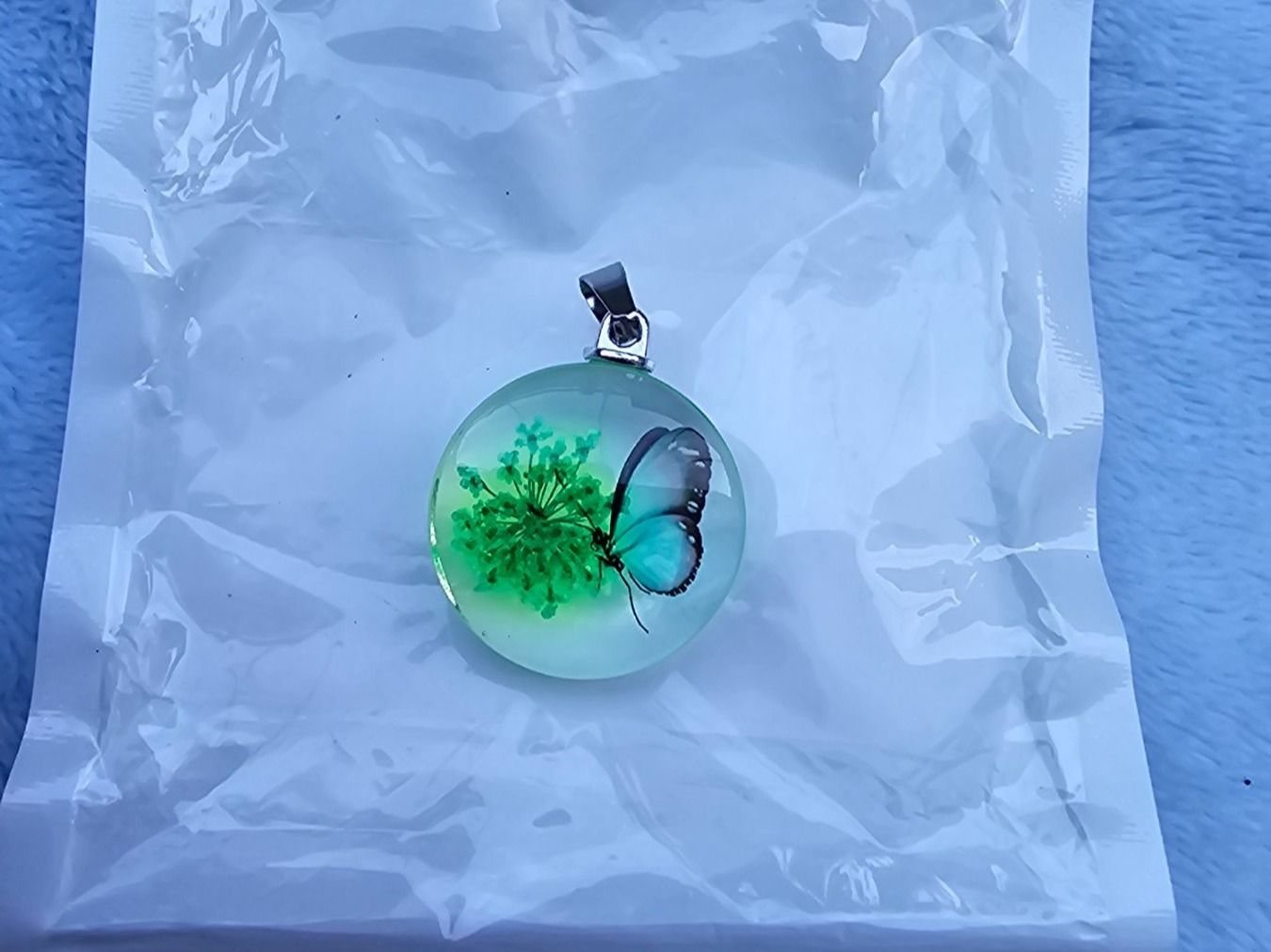 Ciondoli: Neu! Anhänger Schmetterling Blume – Nuovo e nell'imballaggio originale da Füllinsdorf venduto da Sunnebliemli7 2
