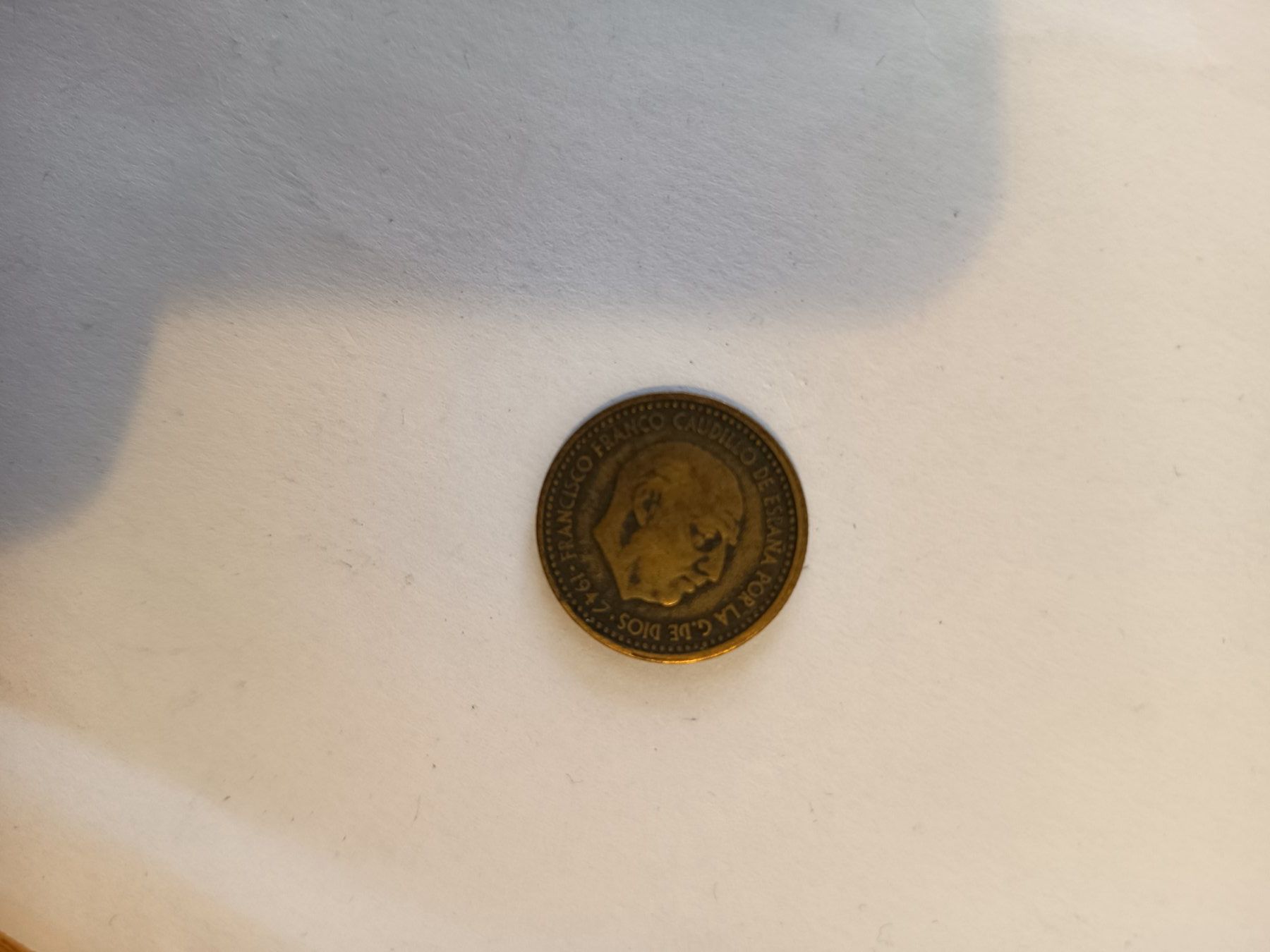 Alle Münzen: una peseta 1947  spanien   nr 216 – Gebraucht aus Wattwil von LuckyLegoandCoins 1