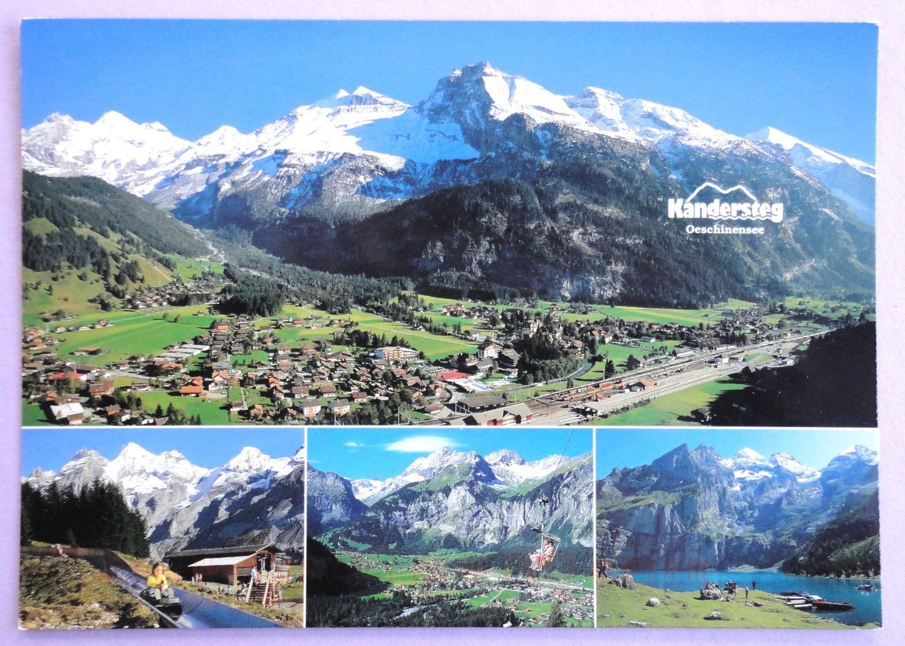 Cartoline postali: Kandersteg 1176 m, B.O., Oeschinensee – Usato da Fétigny venduto da Billy2miny