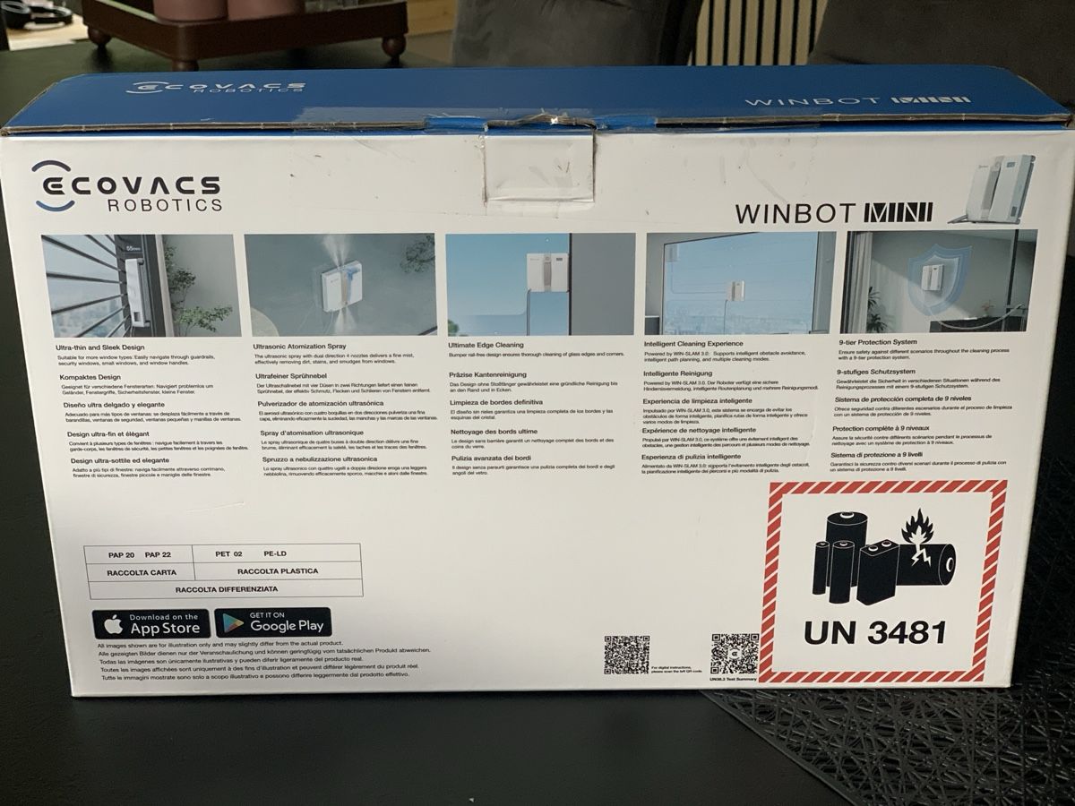Ecovacs Altro per la casa: ECOVACS Winbot Mini Fensterputzroboter mit Zubehör – Nuovo (secondo la descrizione) da Märstetten venduto da fury_psg 8