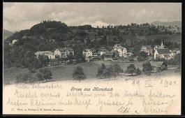 Morschach, Ortsansicht mit bewaldetem H