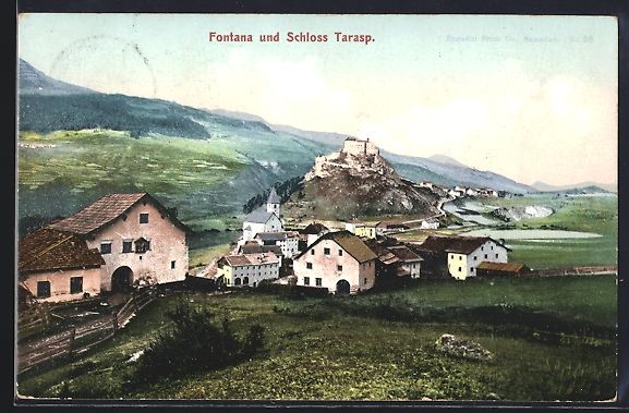 Ansichtskarten: AK Tarasp, Fontana und Schloss Tarasp – Gebraucht aus Berlin von bartko-reher