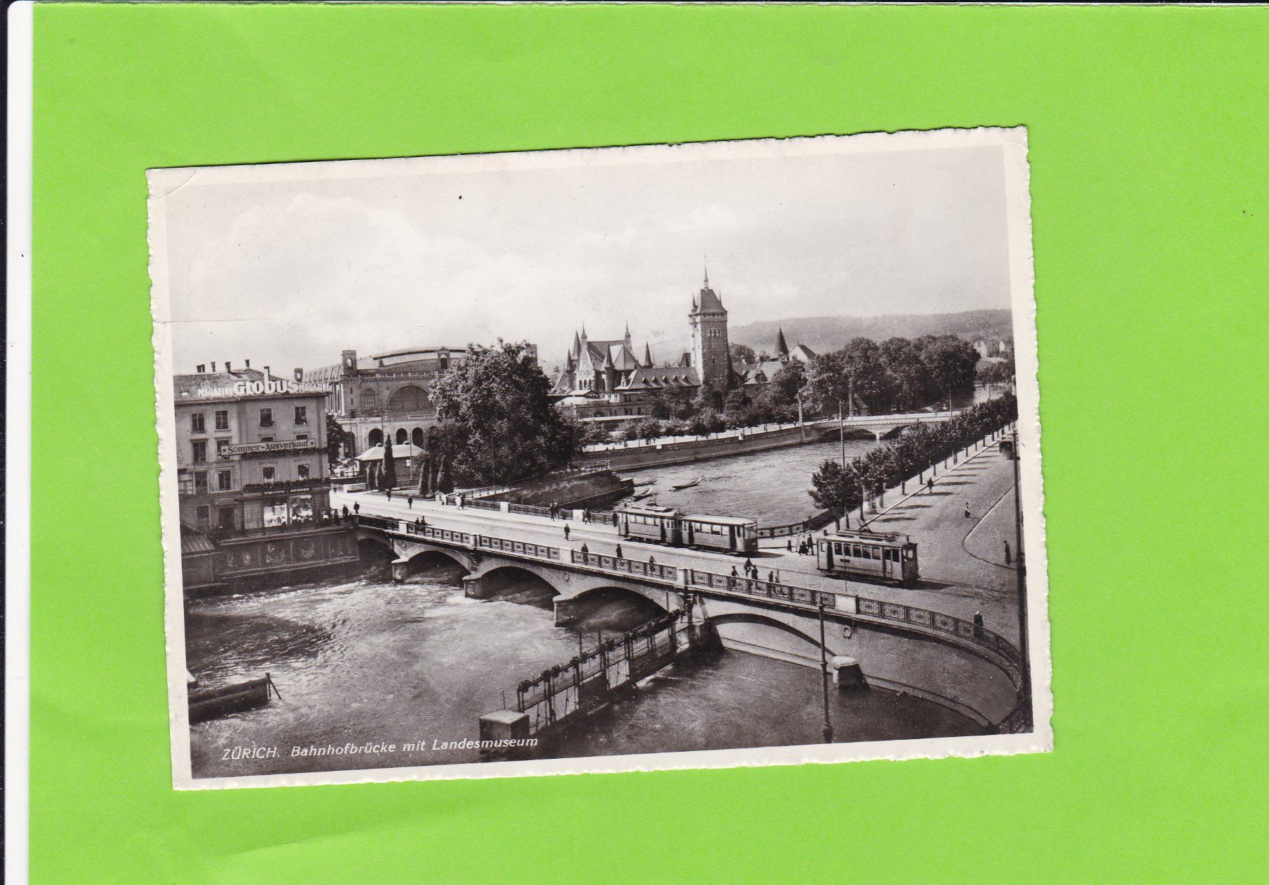 Cartoline postali: Zürich-Bahnhofbrücke-Tram – Usato da St. Peterzell venduto da neckertal