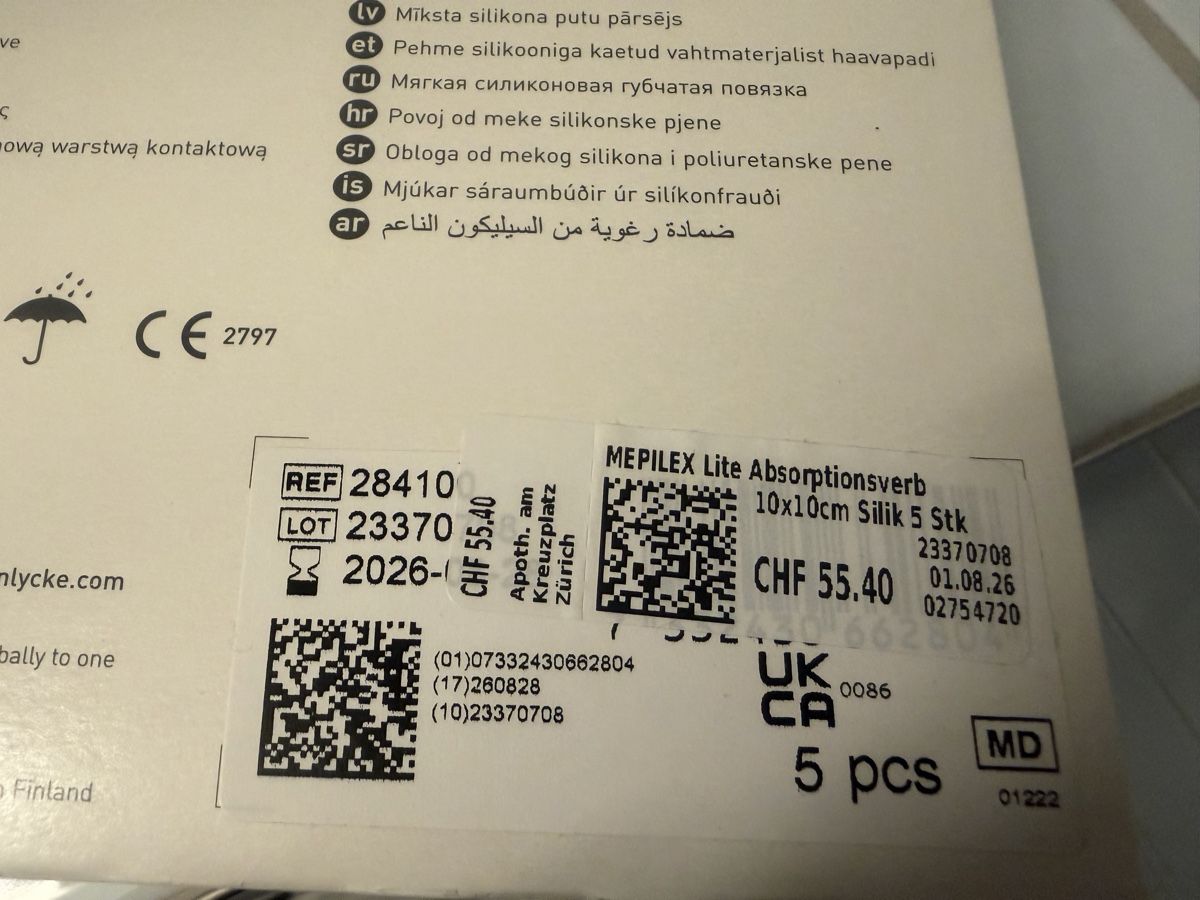 Altro per la cura del corpo: Neu & OVP: Mepilex Lite, 5 Stk. plus 2 gratis – Nuovo e nell'imballaggio originale da Zürich venduto da Freudefant 2