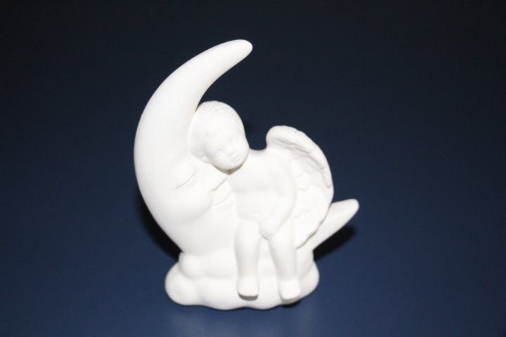 Statuette: Engel aus Ton, Handarbeit, 12 cm – Usato da Eschenbach SG venduto da Anisti13