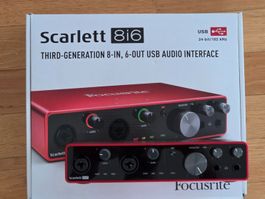 Focusrite Scarlett 8i6 USB Audio Interface 3rd Gen