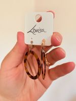 Boucles d'oreilles Lovisa écaille de tortue neuves