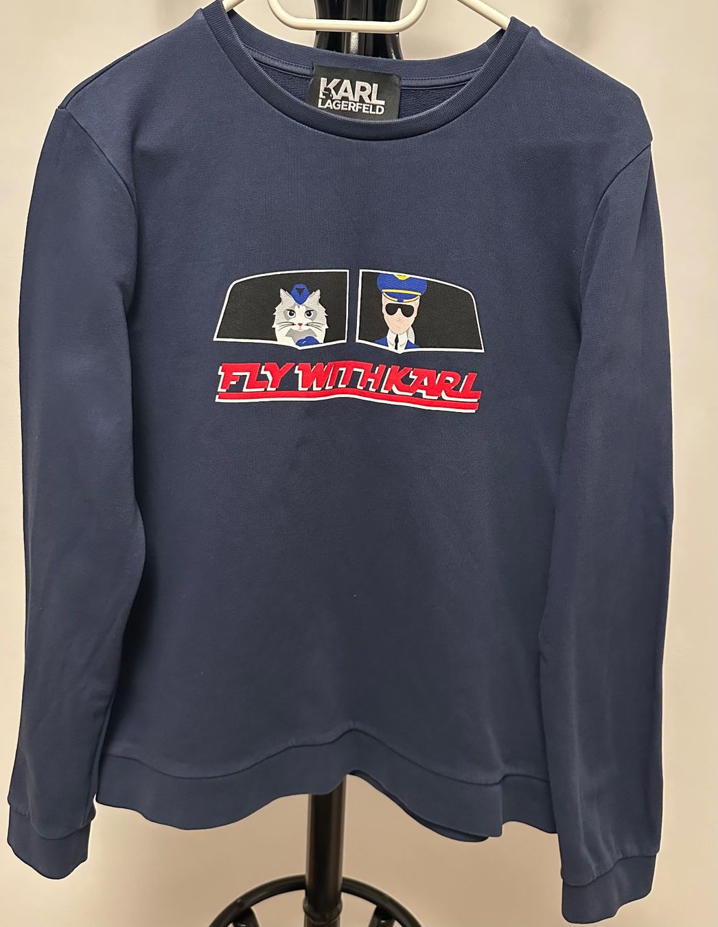 Karl Lagerfeld Maglioni & Felpe: Karl Lagerfeld Sweatshirt Pullover Gr.S Damen Blau Bluse – Usato da Zürich venduto da boma.dr 2