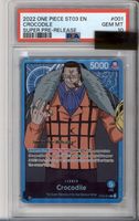 ONE PIECE EN Super pre release Crocodile (ST03-001) PSA10