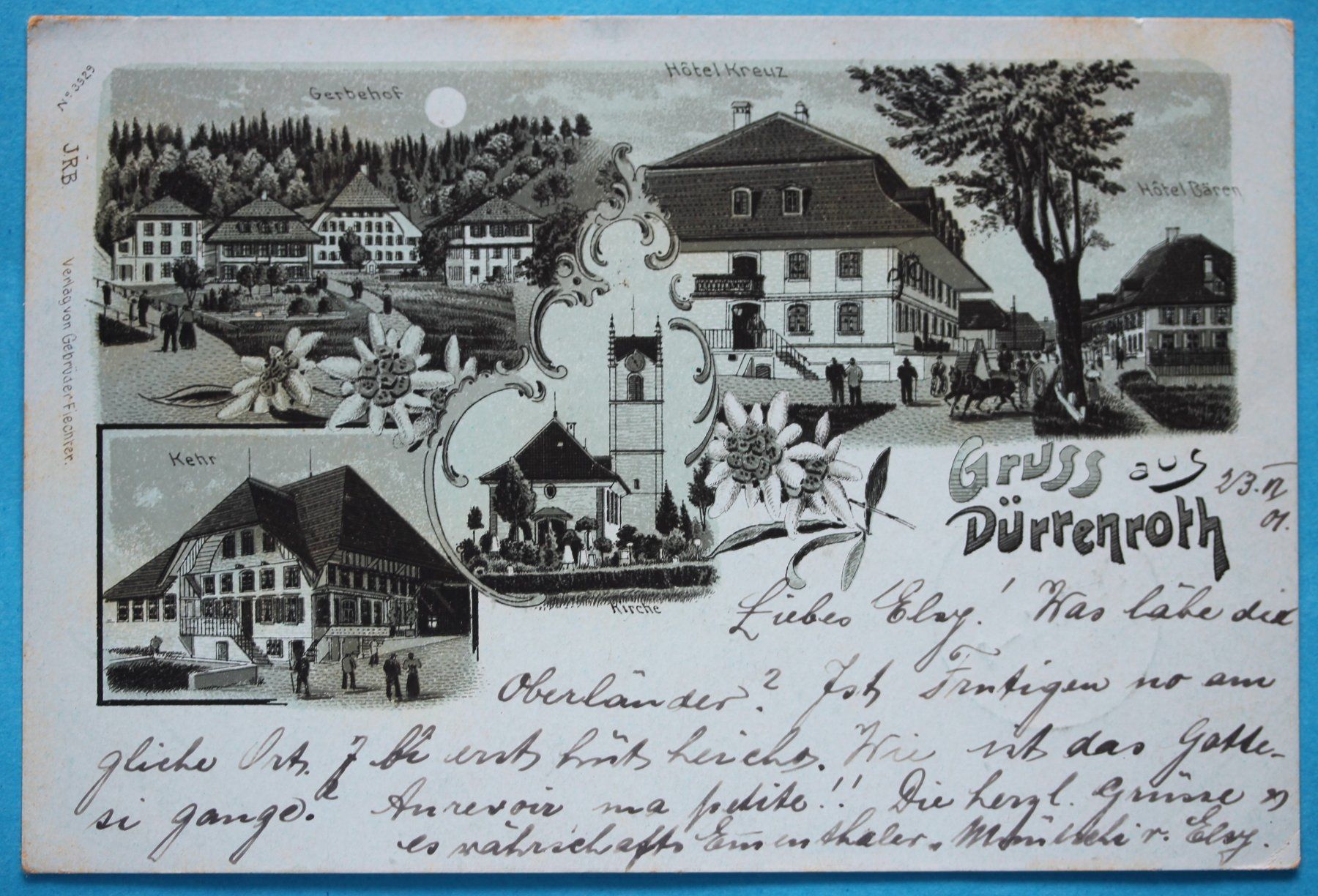 Cartoline postali: DüRRENROTH LITHO AK – Usato da Lotzwil venduto da pirolh
