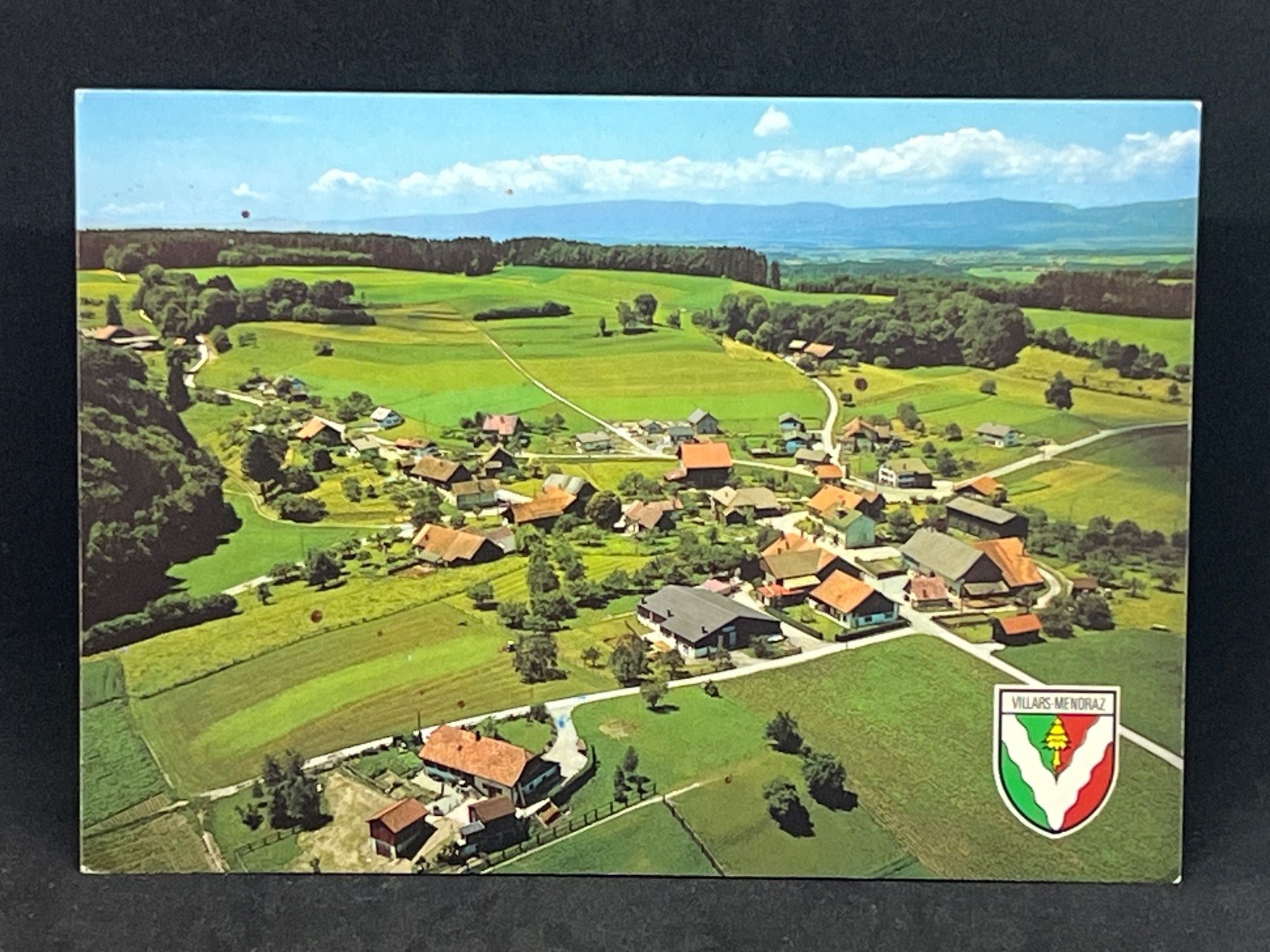 Cartoline postali: Villars-Mendraz: Vue aerienne – Usato da Widnau venduto da Brusi9