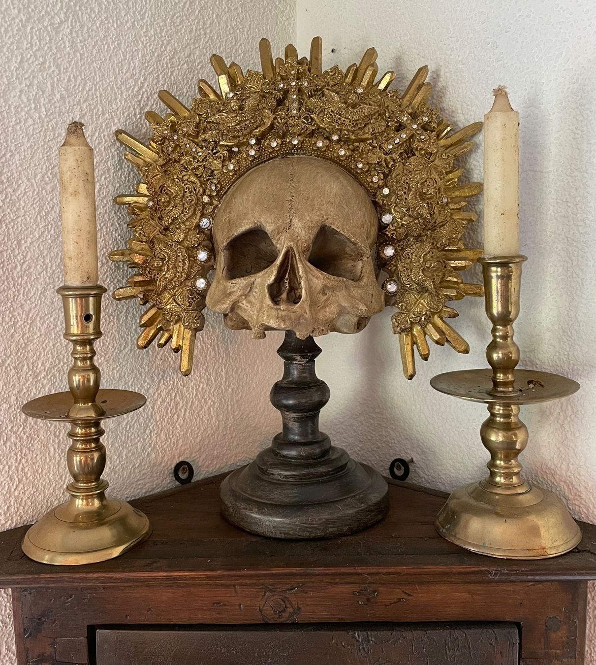 Sculture & Statue: Totenkopf, Leuchter antik – Usato da Rorschacherberg venduto da farmer61