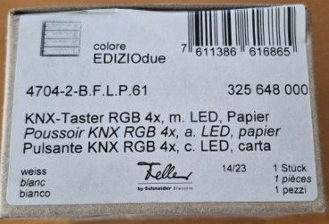 Feller Interruttori: Feller KNX Taster neu – Nuovo e nell'imballaggio originale da Steinen venduto da Stromer14