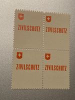 Viererblock (**) Vignette ZIVILSCHUTZ