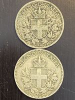 Royaume d’Italie, 2X 20 cts 1918, 1919 Cupronickel