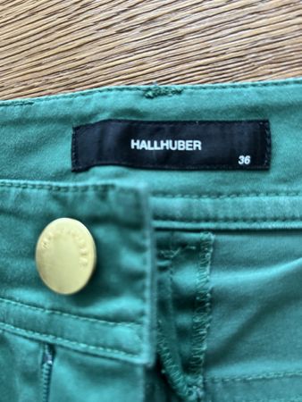 Hallhuber Damenhose grün Gr. 36 Stoffhose