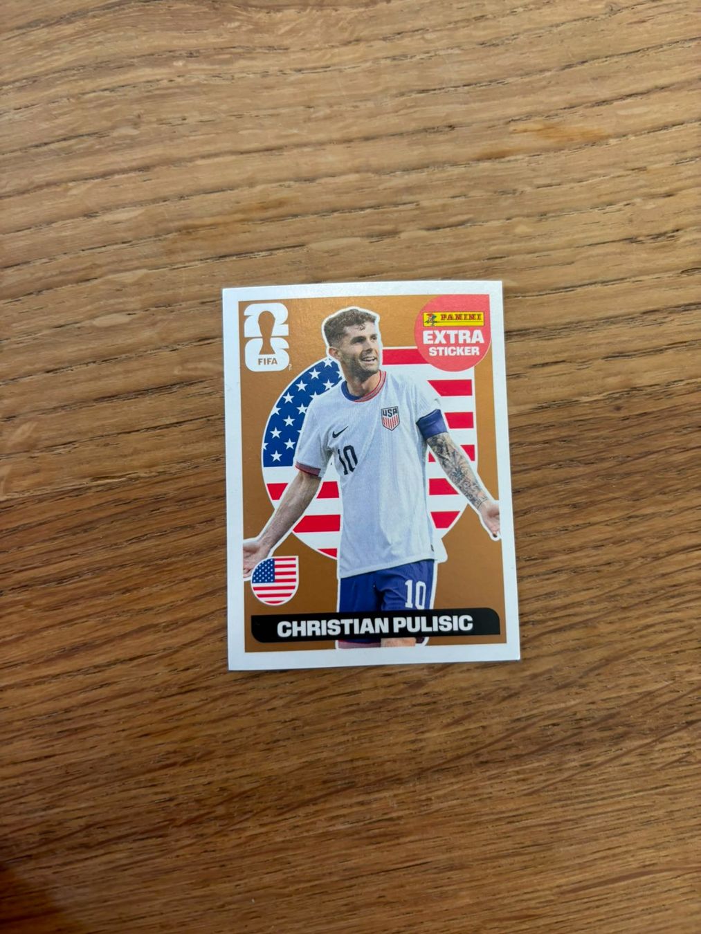 Panini Carte collezionabili: Panini 2026 Extra Sticker Christian Pulisic Bronze – Nuovo (secondo la descrizione) da Russikon venduto da ner_qjl9