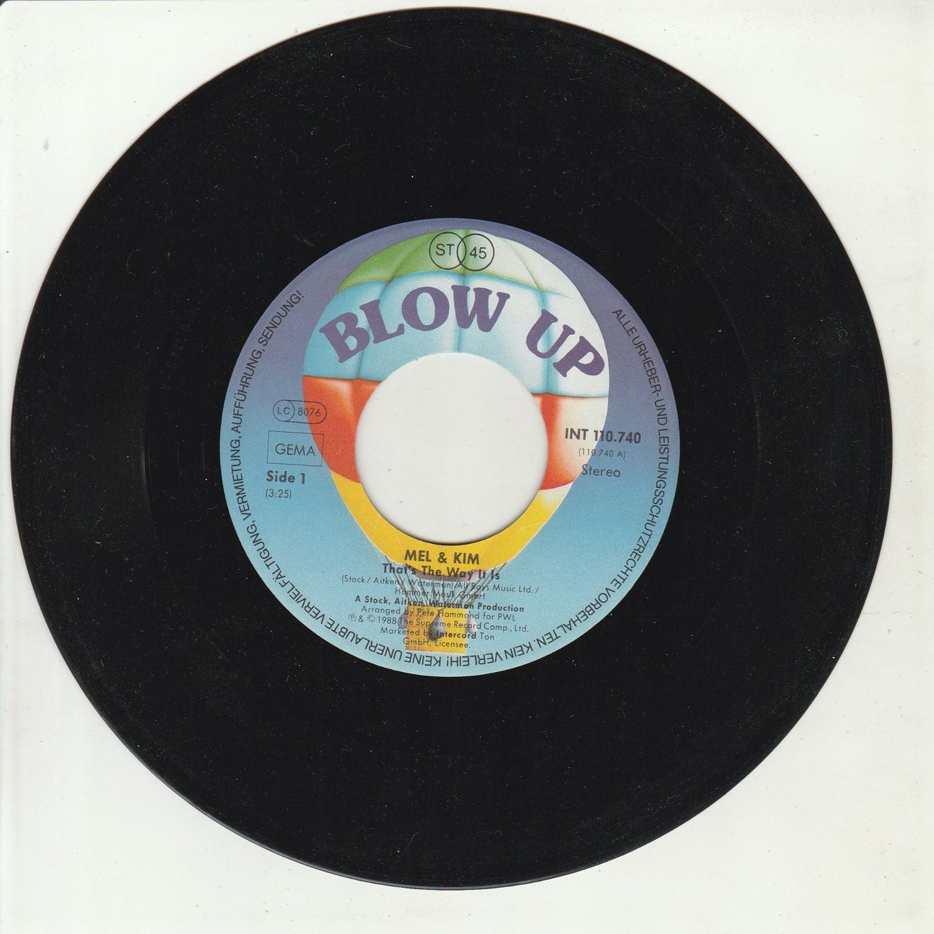 Schallplatten: Mel & Kim - That's the way it is 7" Vinyl 1988 – Gebraucht aus Tübach von JamesStone 2
