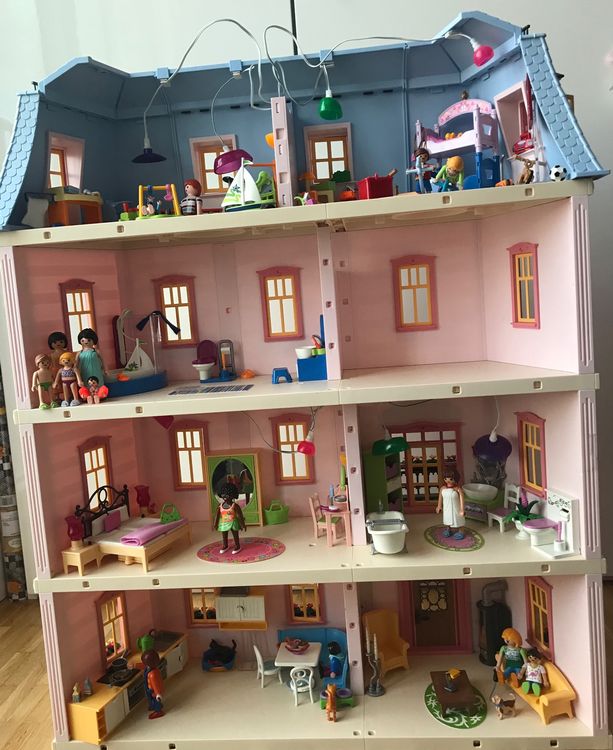 Playmobil Dollhouse 5303 inkl. Zusatzetage und Zimmer (Gebraucht) in ...