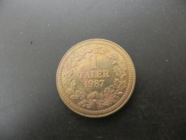 Medaille Zofingen 1 Taler 1987