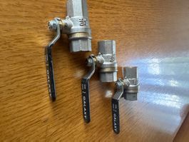 3 Kugelhähne Galaxy DN 15 ungebraucht