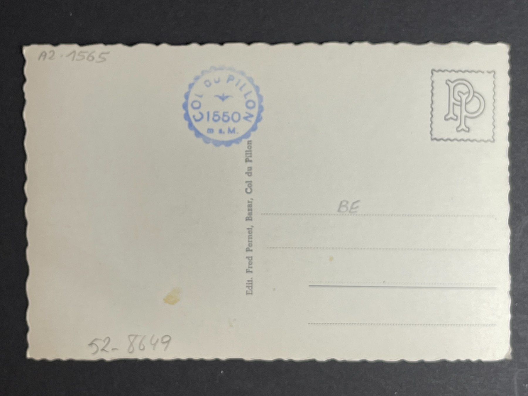 Cartes postales: Route du Pillon und Schlauhorn – D'occasion à Steg VS par danwer74 1