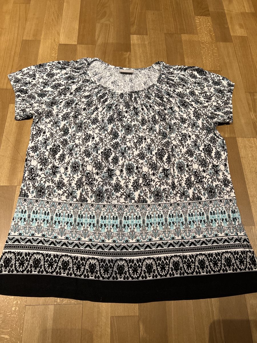 C&A T-Shirts: Canda Damen Sommershirt  Gr. L gemustert Vis – Gebraucht aus Münsingen von est_s6vf