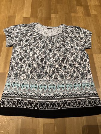 Canda Damen Sommershirt  Gr. L gemustert Vis