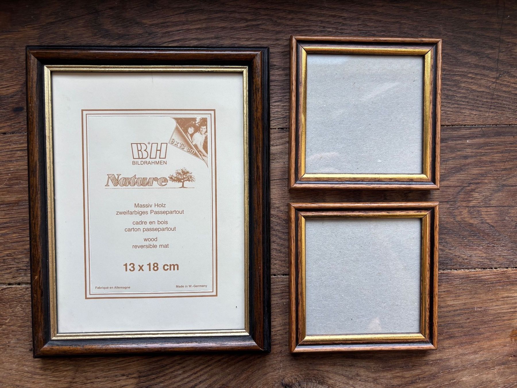 Cornici: Vintage Bilderrahmen Set 13x18 cm Holz – Usato da Horgen venduto da uge_pd5p
