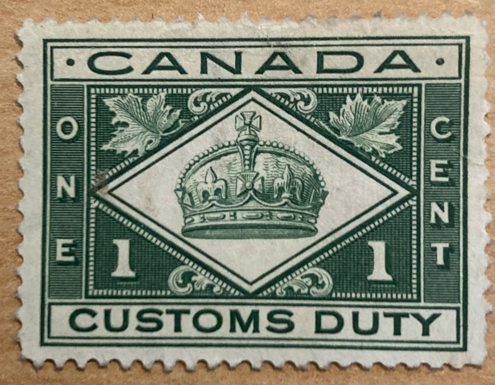 Tutti i francobolli: Fiskalmarke Kanada - Canada Customs Duty – Usato da Hunzenschwil venduto da nixnevis