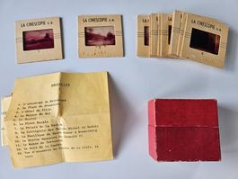 Diapositives "La Cinescopie s.a." Bruxelles vers 1950 - rare