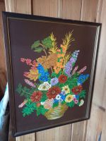 Blumenbild Malerei Herbst Deko Vintage