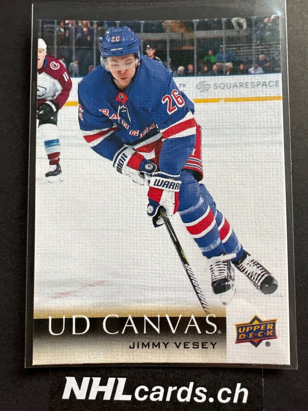 NHL Carte collezionabili: Jimmy Vesey NHL Canvas Insert Card – Usato da Belp venduto da nhlcards.ch