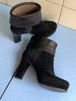 Bottines 🖤🌞noires Daim Cuir - 37