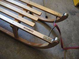 Schlitten Davos Swiss Made Holz