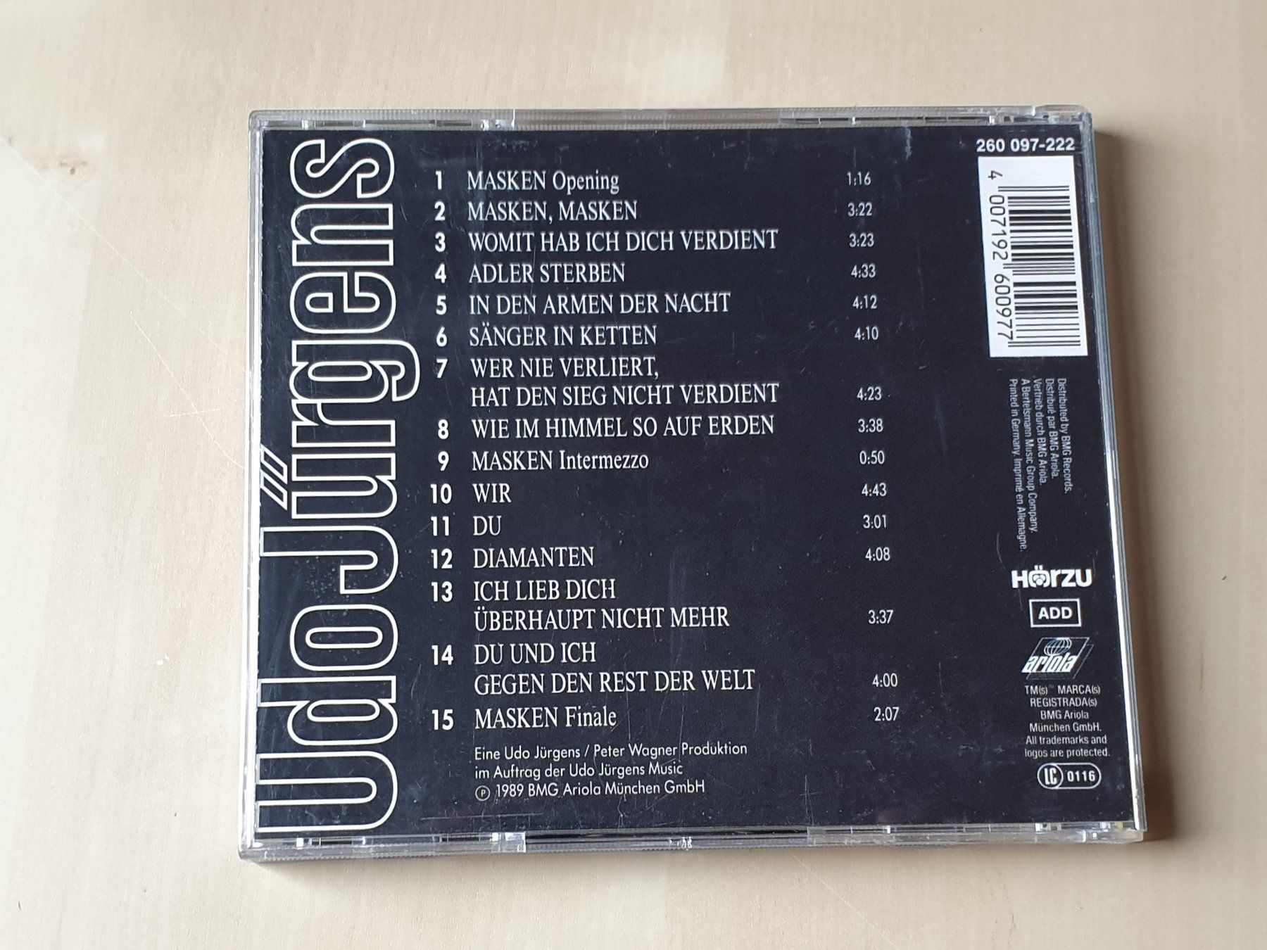 CD: Udo Jürgens ohne Maske – Usato da Stansstad venduto da collectorsshop 1