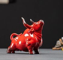 Keramik Stier Dekoration