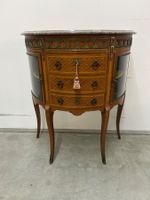 halbmondförmige Anrichte Louis VXI Stil Marmorplatte 20. Jh.
