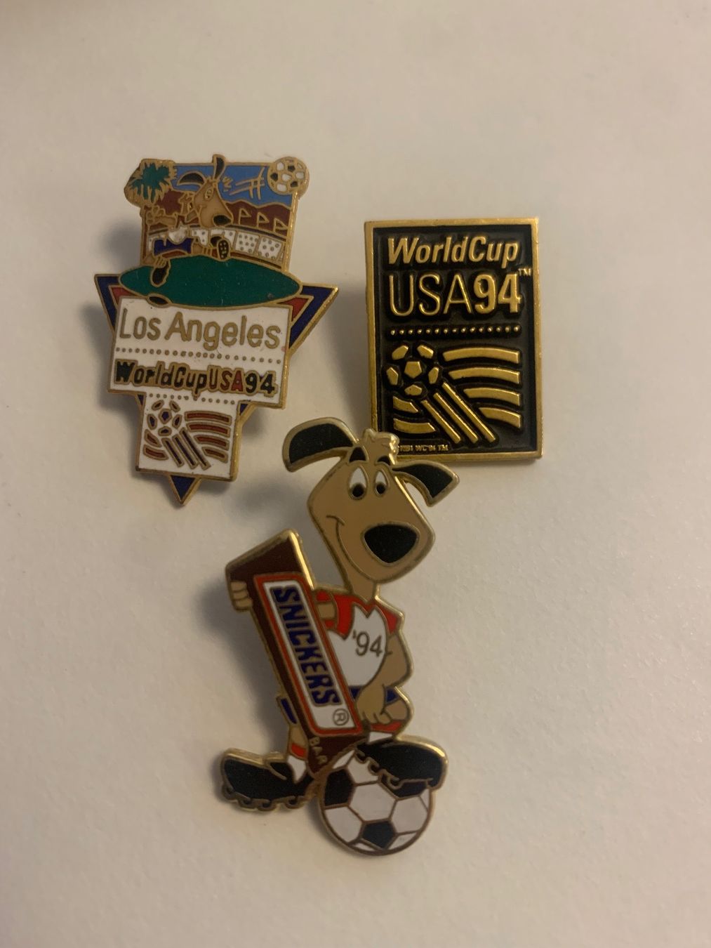 Fifa Placchette & Badge: 3 Pins World Cup USA 1994 – Usato da Basel venduto da fasnachtsoutlet1965