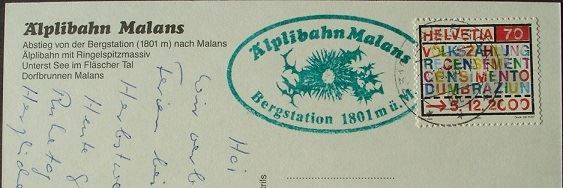 Cartes postales: MALANS Luftseilbahn Älplibahn – D'occasion à Jona par philajona 1
