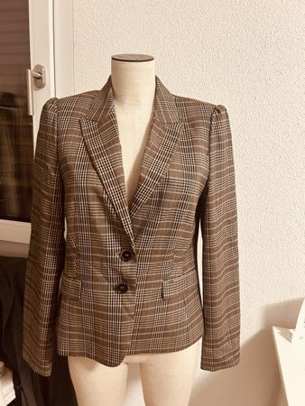 Damen Blazer Taifun kariert braun Grösse 38 guter Zustand