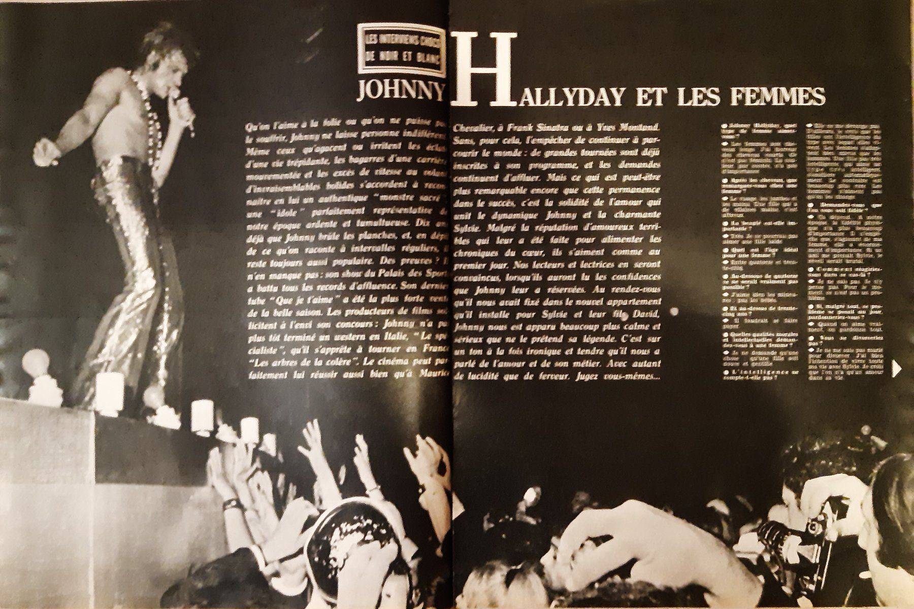 Zeitschriften & Magazine: Johnny Hallyday / Noir et Blanc - 1969 – Gebraucht aus Noréaz von Hallyday 1