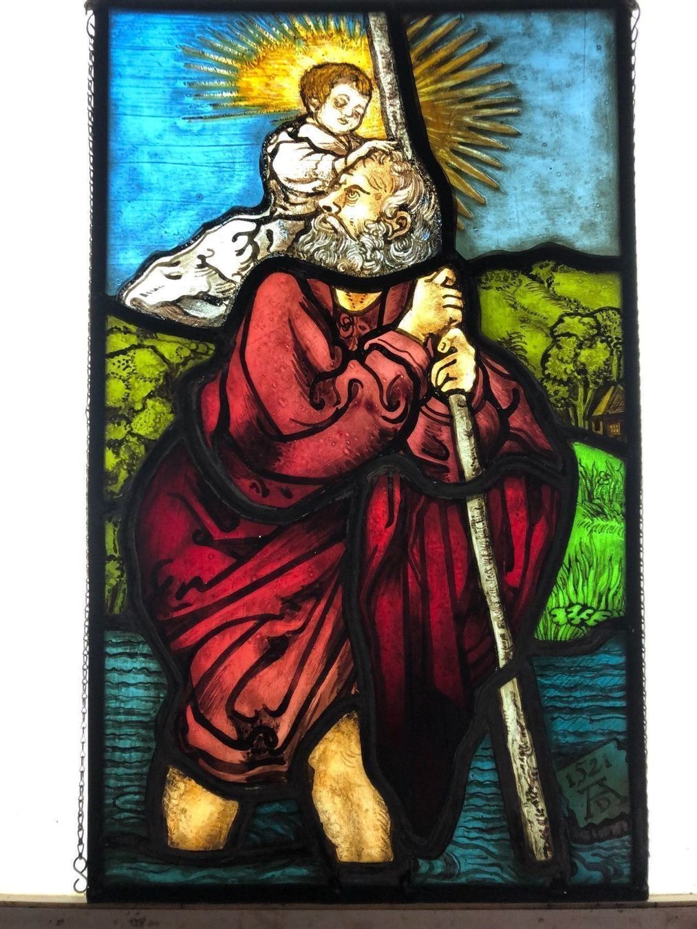 Bicchieri: Christophorus Glasgemälde – Usato da zuerich venduto da Thorleif_Tvricvm