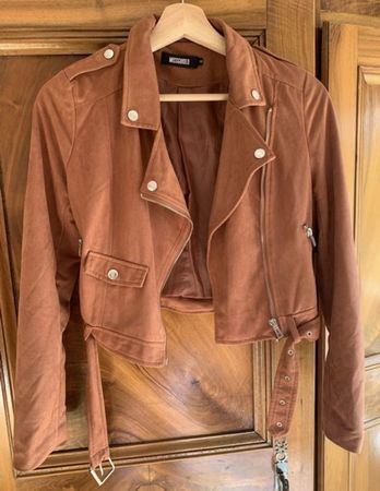 Veste Missguided taille 34 en faux suède,automne stylé